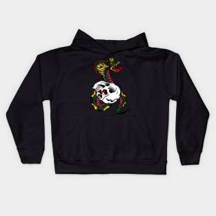 snake and skull Kids Hoodie